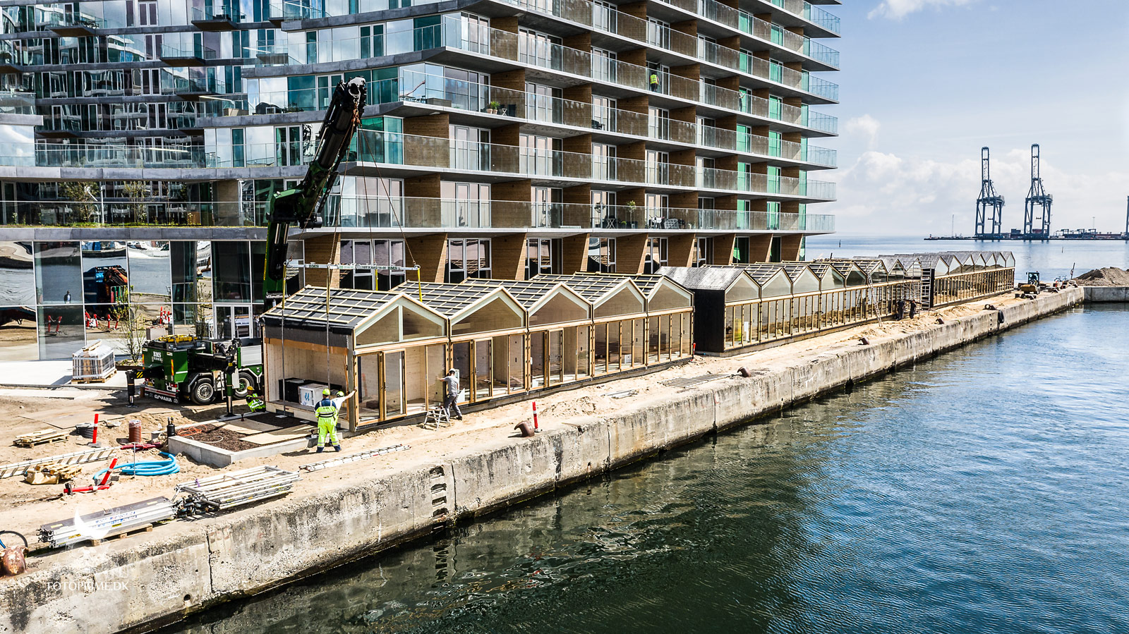 Badehusene ved Aarhus havn bassin 7