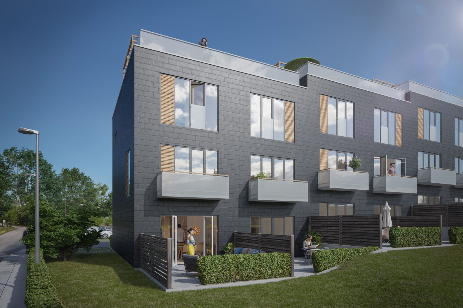 Arkitekttegning af Emdrup Have 